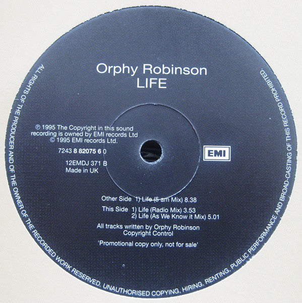 Orphy Robinson - Life - Used Vinyl Record 12"