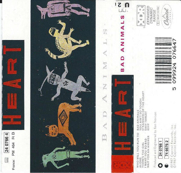 Heart - Bad Animals - Used Cassette