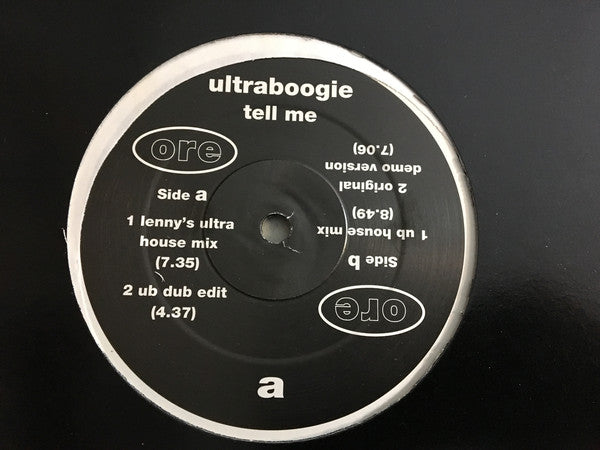 Ultra Boogie - Tell Me - Used Vinyl Record 12"