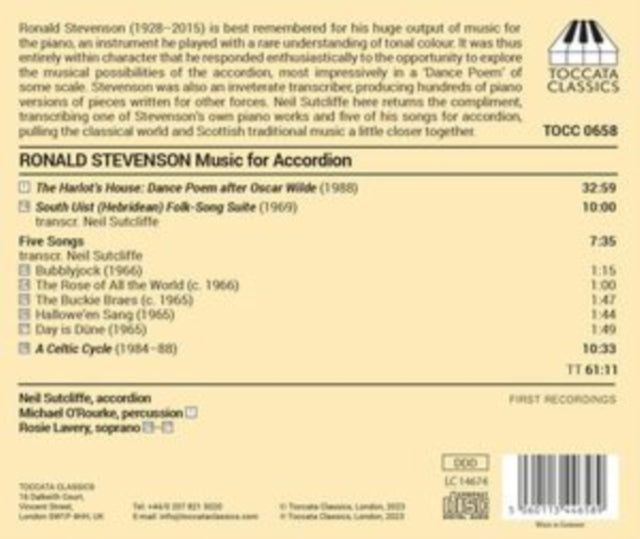SUTCLIFFE/O ROURKE/L - STEVENSON - ACCORDION MUSIC - CD