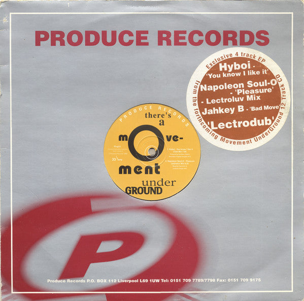 Various - re's A Movement Underground - Used Vinyl Record 12"