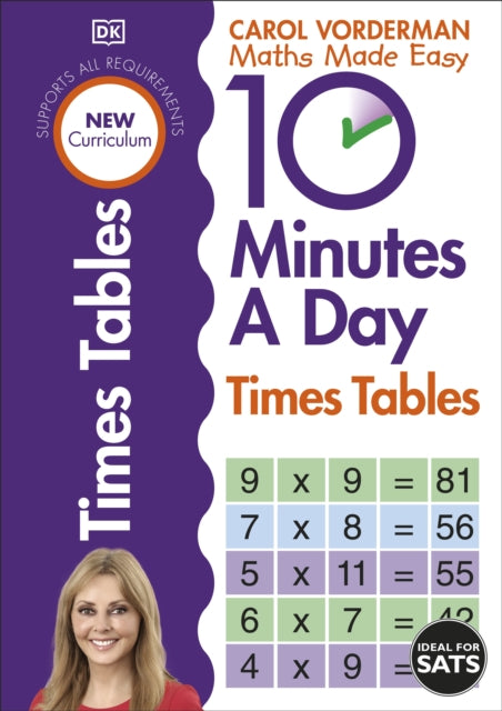 Carol Vorderman - 10 Minutes A Day Times Tables - Paperback
