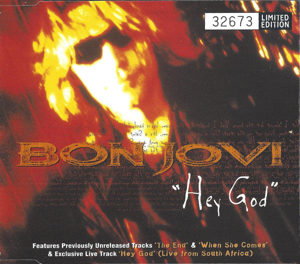 Bon Jovi - Hey God - Used CD