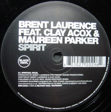 Brent Laurence - Spirit - Used Vinyl Record 12"