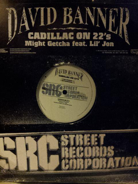 David Banner - Cadillac On 22's - Used Vinyl Record 12"