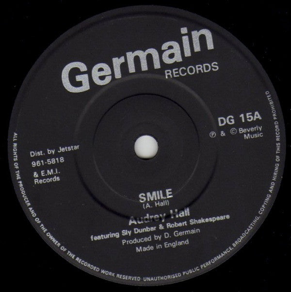 Audrey Hall - Smile / Smile (Club Mix) - Used Vinyl Record 7"