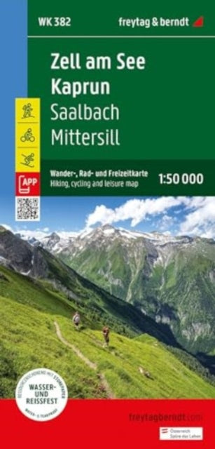 Zell am See -  Kaprun  Hiking, Cycling and Leisure Map : 1:50,000 scal