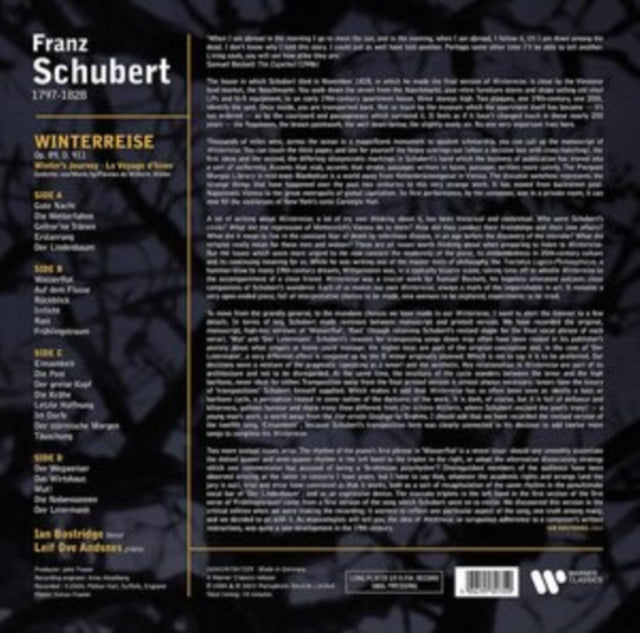 Andsnes Bostridge - - Ian Bostridge, Leif Ove Andsnes - Schubert: Winte
