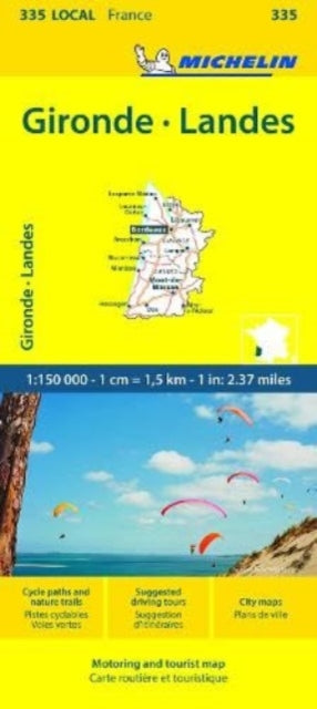 Michelin - Gironde, Landes -  Local Map 335 - New Sheet map