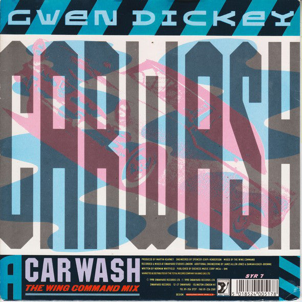 Gwen Dickey - Car Wash - Used Vinyl Record 7"
