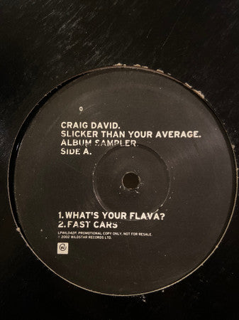 Craig David - Slicker Than Your Average - Used Vinyl Record 1