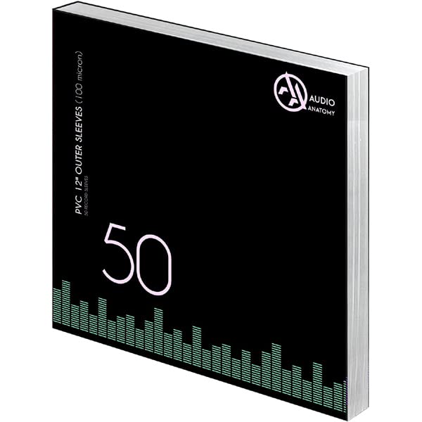 AUDIO ANATOMY - 50X 12Inch Pvc With Flap Outer Sleeves (100 Micron) -