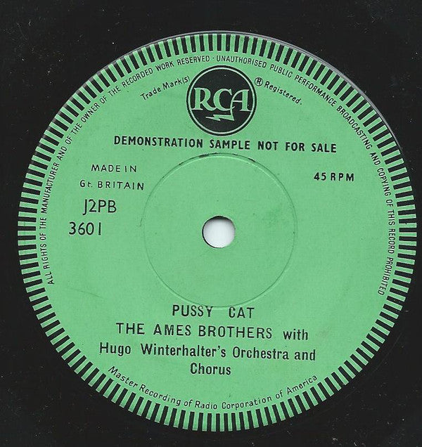 Ames Brothers - A Very Precious Love - Used Vinyl Record 7"