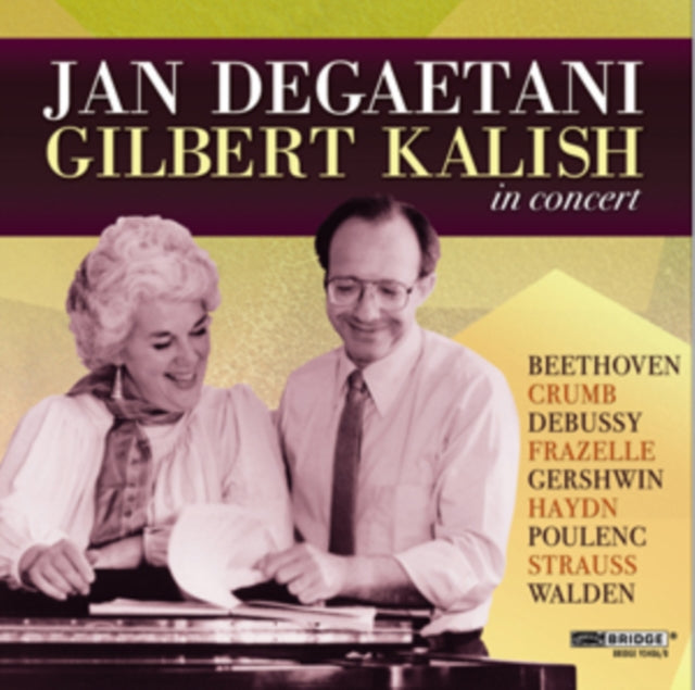Kenneth Frazelle - Jan Degaetani/Gilbert Kalish in Concert - CD