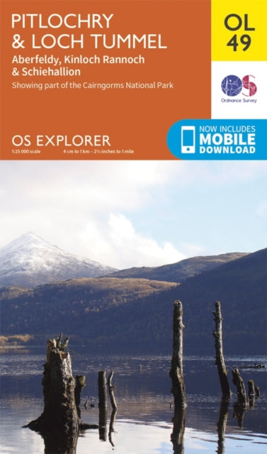 Ordnance Survey - Pitlochry & Loch Tummel, Aberfeldy, Kinloch Rannoch