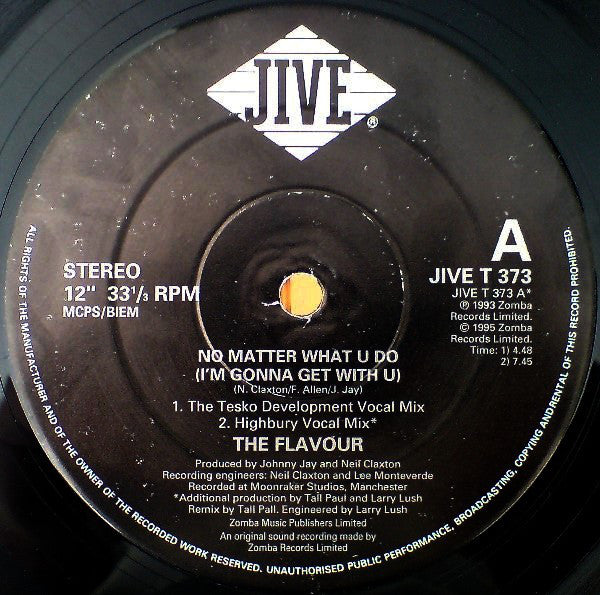 Flavour - No Matter What You Do - Used Vinyl Record 12"