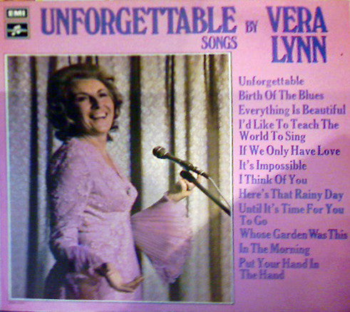 Vera Lynn - Unforgettable Songs - Used Vinyl Record