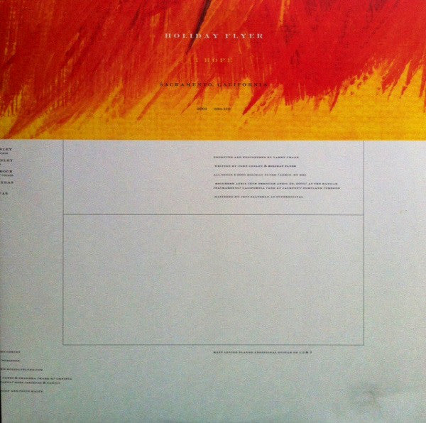 Holiday Flyer - I Hope - Used Vinyl Record