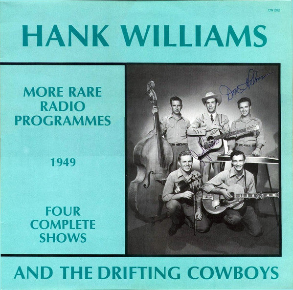 Hank Williams With H - More Rare Radio Programmes - Used Vinyl Record