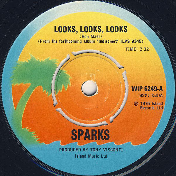 Sparks - Looks, Looks, Looks - Used Vinyl Record 7"