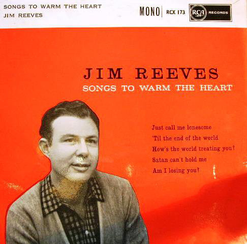 Jim Reeves - Songs To Warm The Heart - Used Vinyl Record 7"