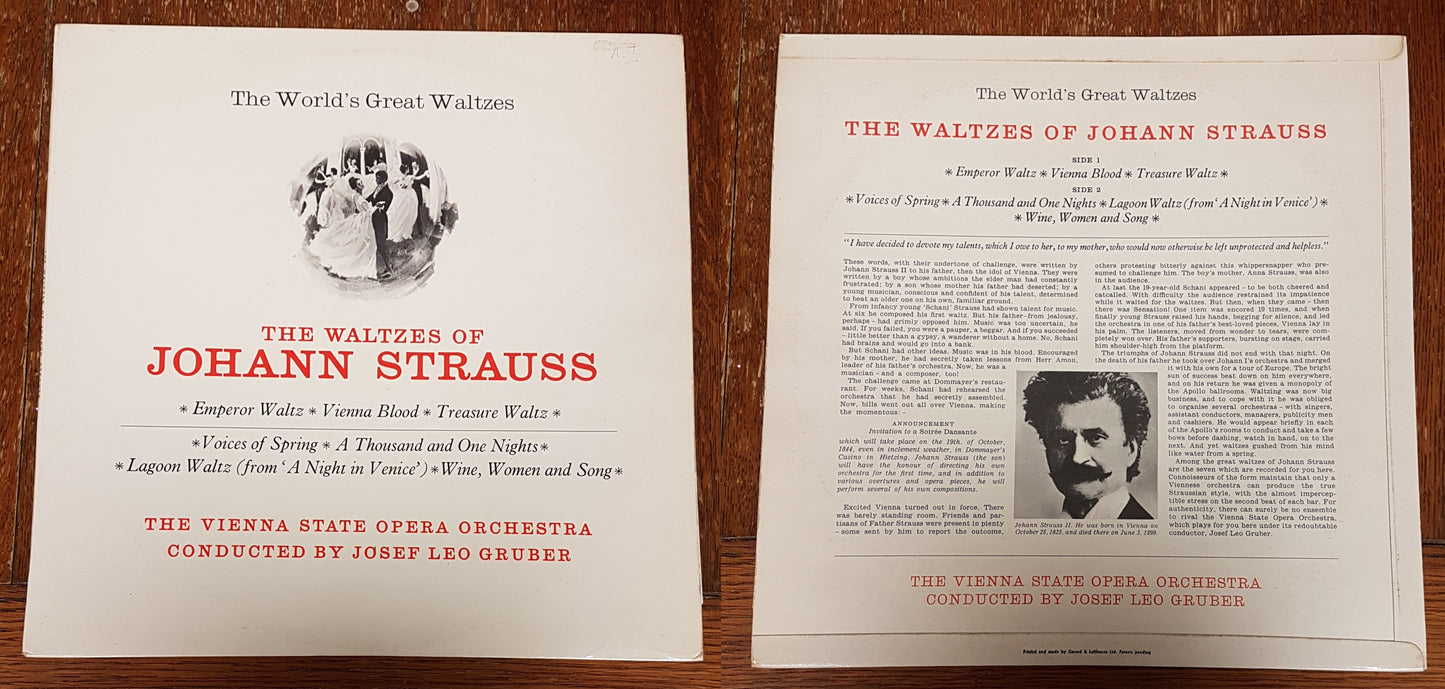 Johann Strauss Jr. - Waltzes Of Johann Strauss - Used Vinyl Record