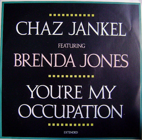 Chas Jankel - You're My Occupation - Used Vinyl Record 12"
