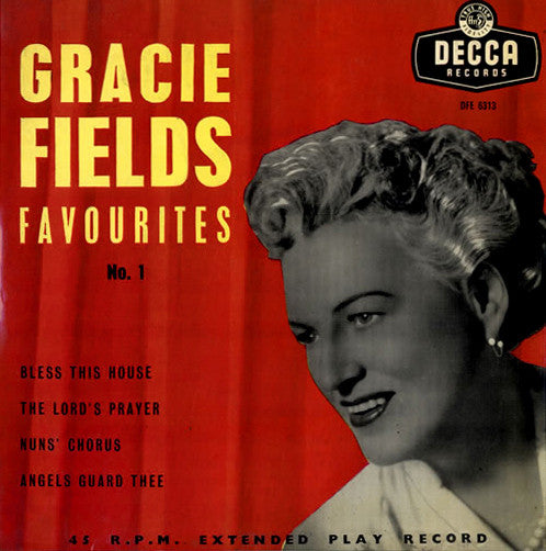 Gracie Fields - Favourites No. 1 - Used Vinyl Record 7"
