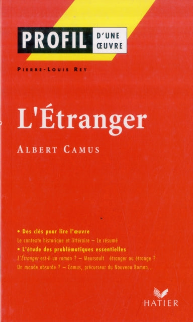 Albert Camus - Profil d&#39;une oeuvre : L&#39;etranger - New Paperbac