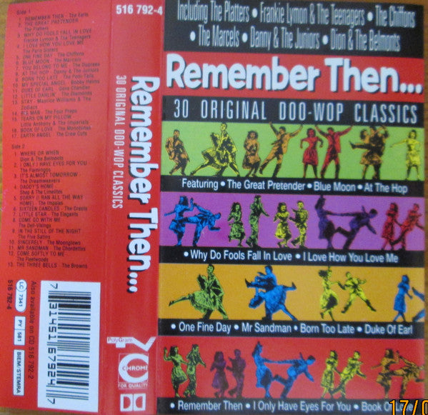 Various - Remember Then...30 Original Doo-Wop Classics - Used Cassett