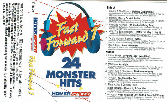 Various - Fast Forward 24 Monster Hits - Used Cassette