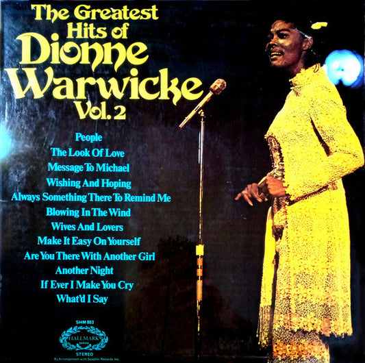 Dionne Warwick - Greatest Hits Of e Vol. 2 - Used Vinyl Record