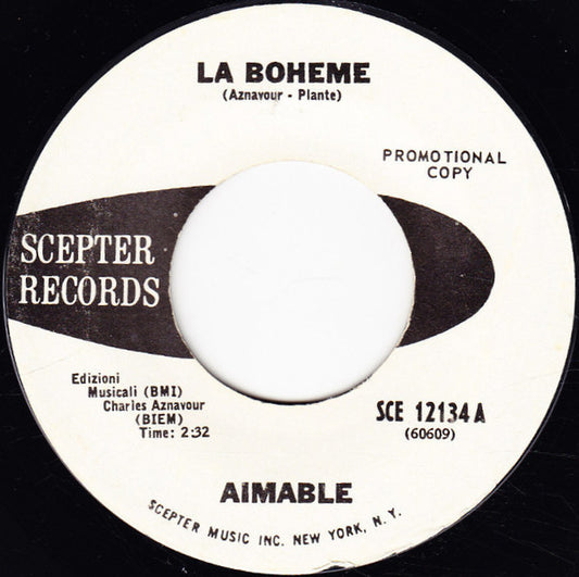 Aimable - La Boheme - Used Vinyl Record 7"