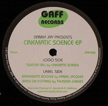 Danny Jay - Cinematic Science EP - New Vinyl Record 12"
