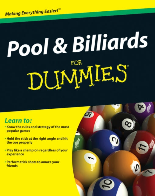 Nicholas Leider - Pool and Billiards For Dummies - Paperback