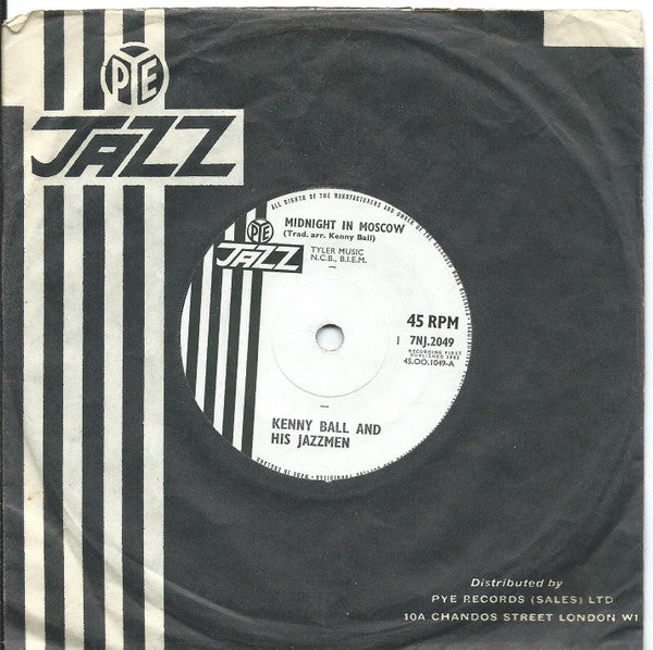 Kenny Ball And His J - Midnight In Moscow - Used Vinyl Record 7"