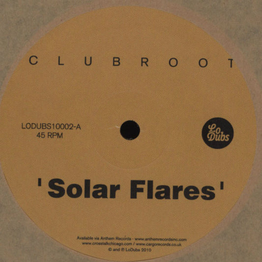 Clubroot - Solar Flares EP - New Vinyl Record 12"