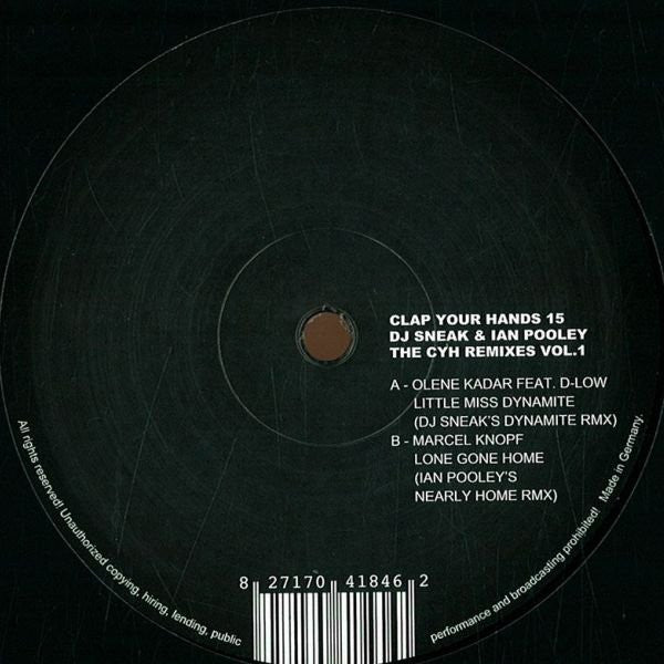 DJ Sneak - CYH Remixes Vol.1 - New Vinyl Record 12"