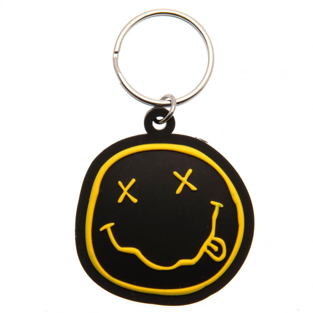 Nirvana - PVC Keyring - keyrings - Approx 45mm x 45mm - New Keyrings