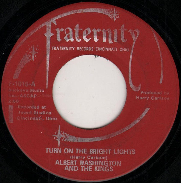 Albert Washington An - Turn On The Bright Lights - Used Vinyl Record