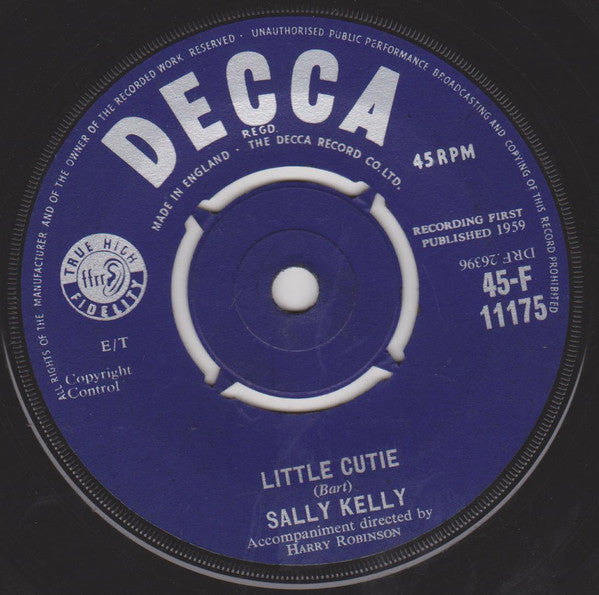 Sally Kelly - Little Cutie / Come Back To Me - Used Vinyl Record 7"