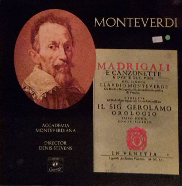Claudio Monteverdi - IXth Book Of Madrigals - Used Vinyl Record
