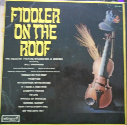 Allegro Theatre Orc - Fiddler On The Roof - Used Vinyl Record