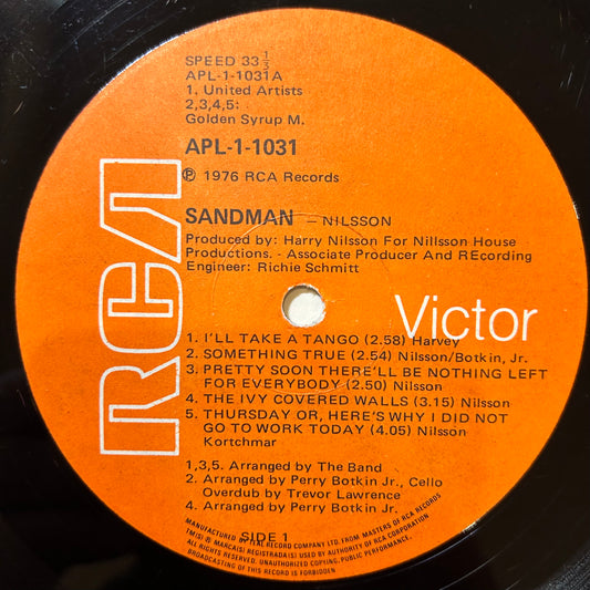 Harry Nilsson - Sandman - Used Vinyl Record