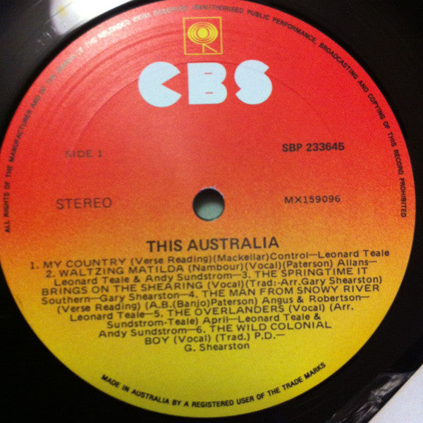 Various - This Australia - Used Vinyl Record