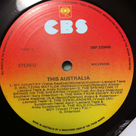 Various - This Australia - Used Vinyl Record