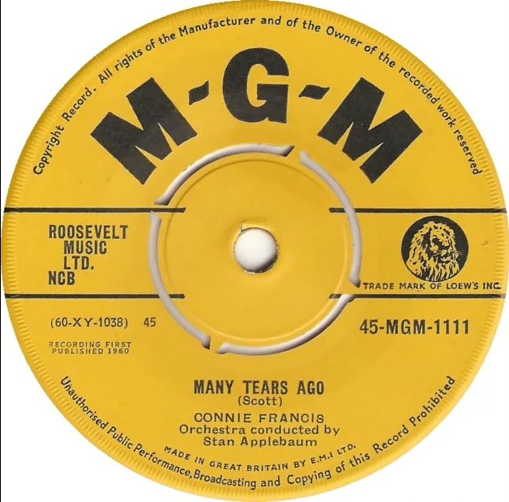 Connie Francis - Many Tears Ago / Senza Mama (With No One) - Used Vin