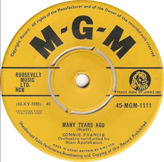 Connie Francis - Many Tears Ago / Senza Mama (With No One) - Used Vin