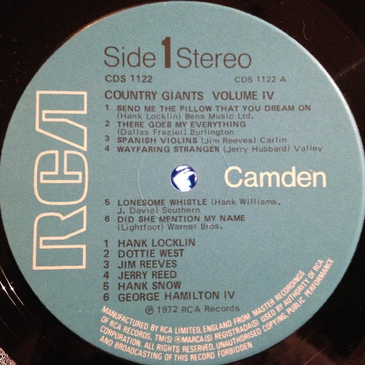 Various - Country Giants Vol. 4 - Used Vinyl Record