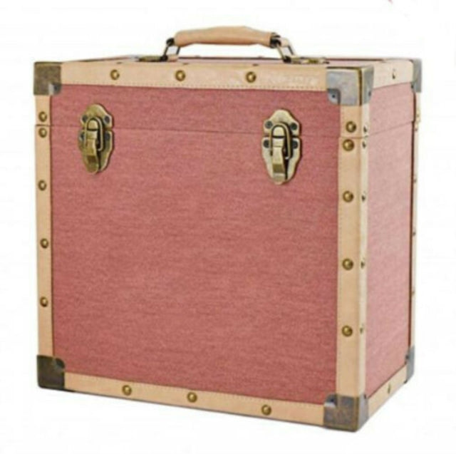BURGANDY CLOTH - LP Record Storage Carry Case - New Record Box